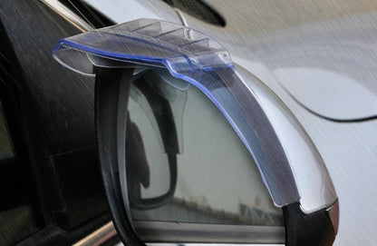 2 PCS Flexible Shielding Rain Board Rain Eyebrow with Wind Guide Apparatus for Car Rearview Mirrors, Flexible Shielding Rain Board