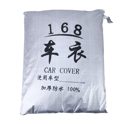 PEVA Anti-Dust Waterproof Sunproof Sedan Car Cover with Warning Strips, Fits Cars up to 4.5m(176 inch) in Length, 176inch (M)
