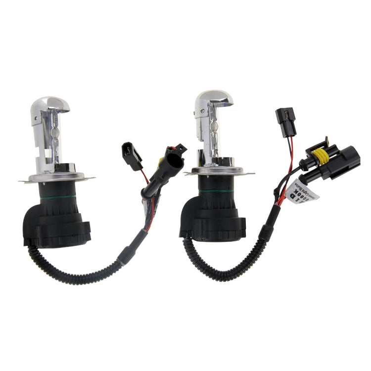 DC12V 35W 9007/9004-3 HID Xenon Light Single Beam Super Vision Waterproof Head Lamp with One Cable, Color Temperature: 6000K, Pack of 2, 9007