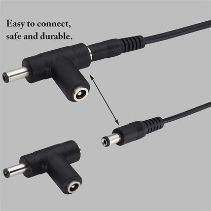 2A 5.5 x 2.1mm DC Power Supply Adapter Plug Coiled Cable Car Charger, Length: 40-140cm, 5.5 x 2.1mm