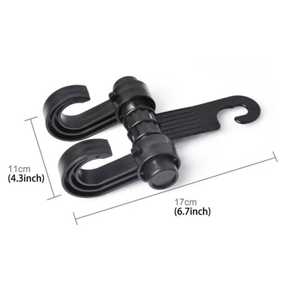 KANEED Car Vehicle Multi-functional Seat Headrest Bag Hanger Hook Holder Seat Headrest Hanger Hanging Holder Double Hooks, Car Double Hooks, UK Stock Double Hooks, US Stock Double Hooks