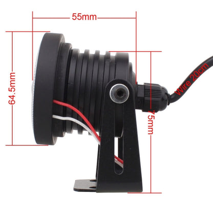 2 PCS 2.5 inch 10W 900LM White + Yellow Light 6500K Waterproof LED Eagle Eye Light for Vehicles, DC 12V, Cable Length: 20cm, 2.5 inch 10W