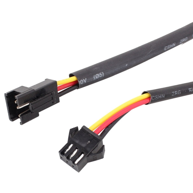 2 PCS  4.5W 270LM 6500K 597-577nm White + Yellow Wired LED Tube Daytime Running Light DRL Steering Lamp, DC12V, Lamp Length:45cm, 4.5W 270LM