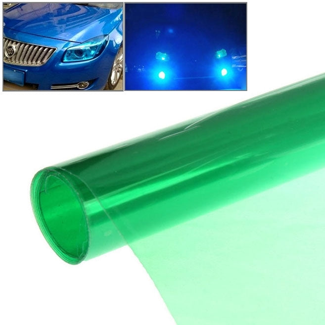 Protective Decoration Flash Point Car Light Membrane /Lamp Sticker, Size: 195cm x 30cm, Dark Black, Baby Blue, Fluorescent Green, Pink, Crystal Green, Matte Black, Dark Blue, Grey Black