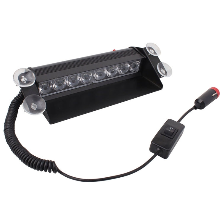 8W 800LM 8-LED 3-Modes Adjustable Angle Car Strobe Flash Dash Emergency Light Warning Lamp with Suckers, DC 12V, Yellow, White + Red, White + Yellow, Red + Blue, Blue, Red, White