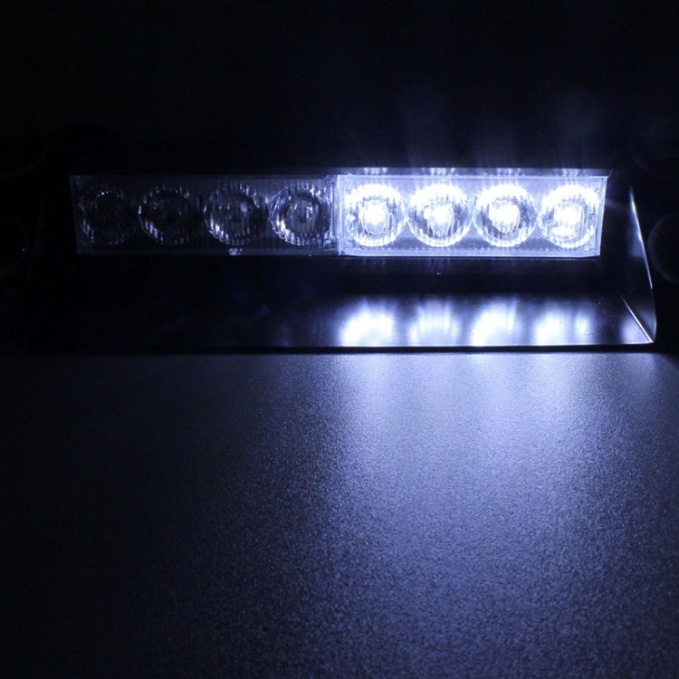 8W 800LM 8-LED 3-Modes Adjustable Angle Car Strobe Flash Dash Emergency Light Warning Lamp with Suckers, DC 12V, Yellow, White + Red, White + Yellow, Red + Blue, Blue, Red, White