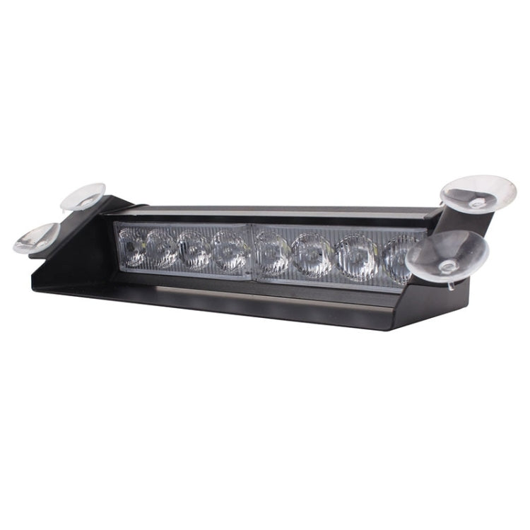 8W 800LM 8-LED 3-Modes Adjustable Angle Car Strobe Flash Dash Emergency Light Warning Lamp with Suckers, DC 12V, Yellow, White + Red, White + Yellow, Red + Blue, Blue, Red, White