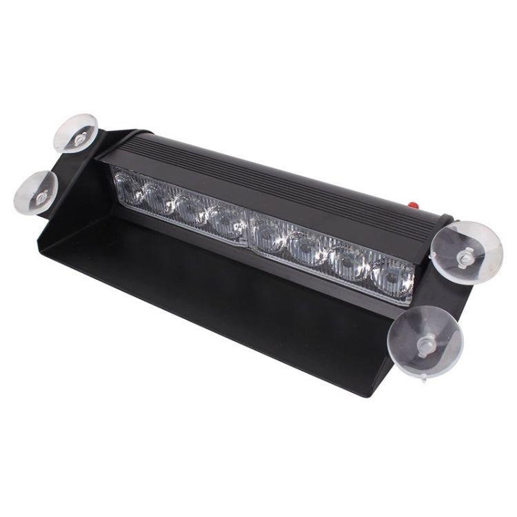 8W 800LM 8-LED 3-Modes Adjustable Angle Car Strobe Flash Dash Emergency Light Warning Lamp with Suckers, DC 12V, Yellow, White + Red, White + Yellow, Red + Blue, Blue, Red, White