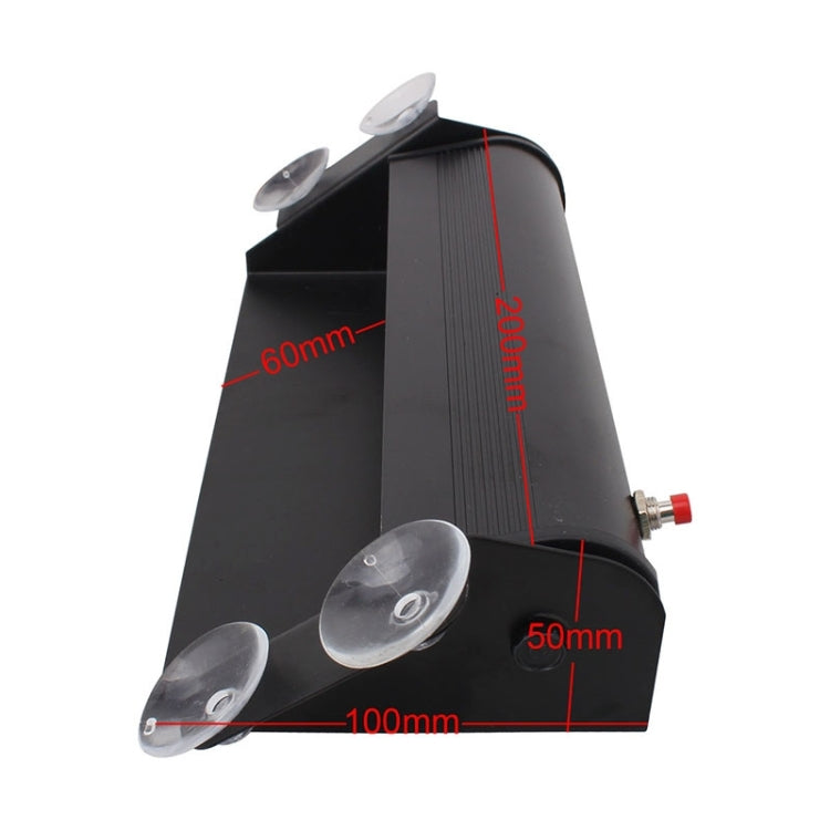 8W 800LM 8-LED 3-Modes Adjustable Angle Car Strobe Flash Dash Emergency Light Warning Lamp with Suckers, DC 12V, Yellow, White + Red, White + Yellow, Red + Blue, Blue, Red, White