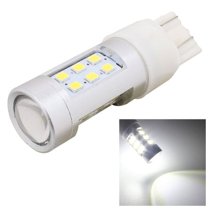 2 PCS T20 4.2W 630LM White Light Dual Wires 21 LED 2835 SMD Car Brake Light Daytime Running Light Bulb,  DC 12V, T20 Dual Wires