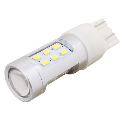 2 PCS T20 4.2W 630LM White Light Dual Wires 21 LED 2835 SMD Car Brake Light Daytime Running Light Bulb,  DC 12V, T20 Dual Wires