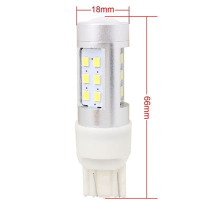 2 PCS T20 4.2W 630LM White Light Dual Wires 21 LED 2835 SMD Car Brake Light Daytime Running Light Bulb,  DC 12V, T20 Dual Wires