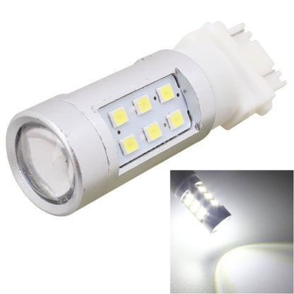 2 PCS T25 4.2W 630LM White Light Dual Wires 21 LED 2835 SMD Car Brake Light Daytime Running Light Bulb,  DC 12V, T25 Dual Wires