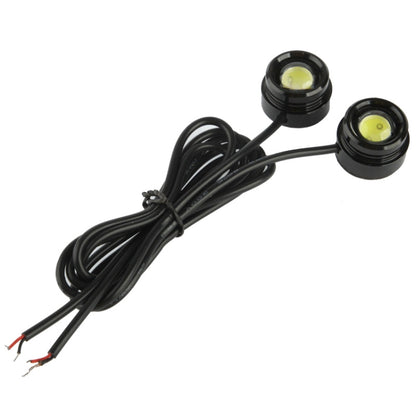 2x 1.5W Waterproof Eagle Eye Light White LED Light for Vehicles, Cable Length: 65cm, 1.5W