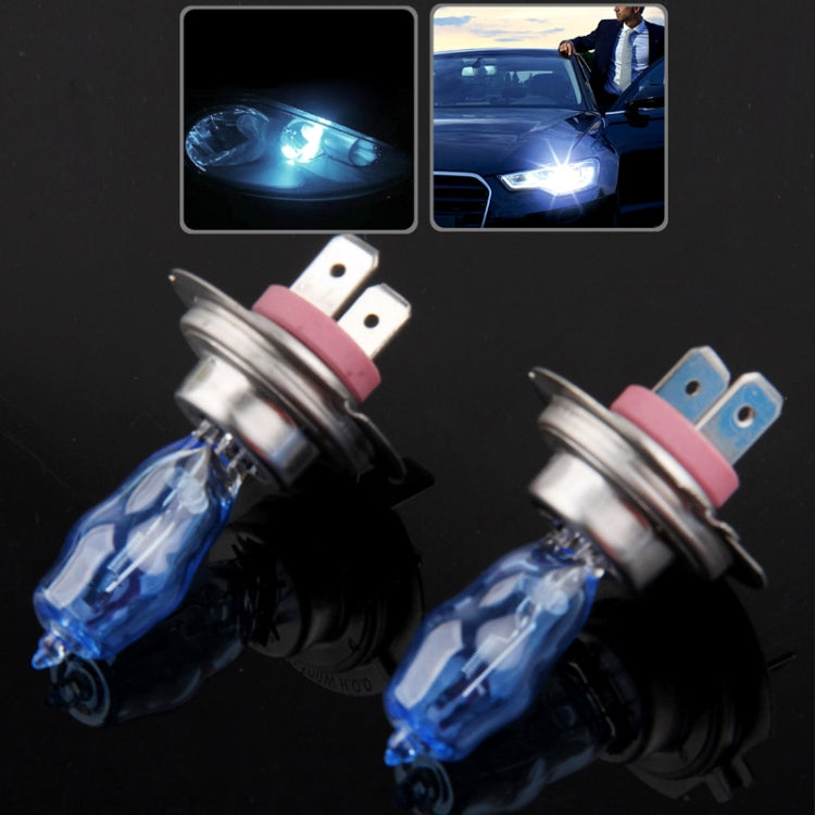 Halogen Bulb, Super White Car Headlight Bulb, 12 V / 100W, 6000K 2400 LM  (Pair), HOD 9006, HOD H3, HOD H7, HOD 9005, HOD H4