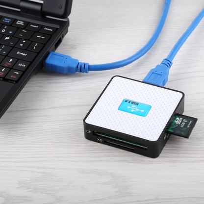 USB 3.0 All-in-1 Card Reader, Super Speed 5Gbps, Support CF / SD / TF / M2 / XD Card