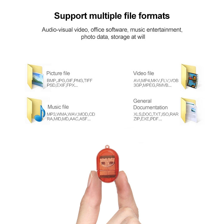 30 PCS Firefly Shape USB 2.0 TF Card Reader, Random Color Delivery