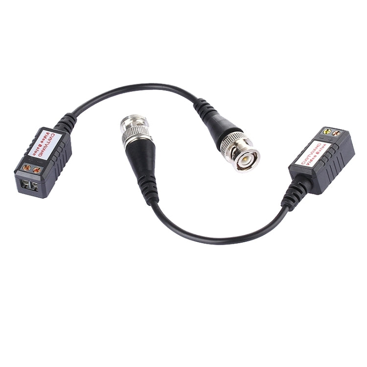 2 PCS 202P-HD Enhanced Version Coaxial CVI/TVI/AHD 1CH Passive Transceiver Video Balun, 202P-HD
