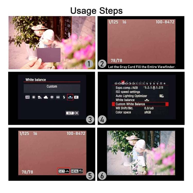 3 in 1 Black White Gray Balance Card / Digital Gray Card with Strap, Works with Any Digital Camera, File Form: RAW and JPEG, Size: 17.5cm x 12cm, Size: 17.5cm x 12cm