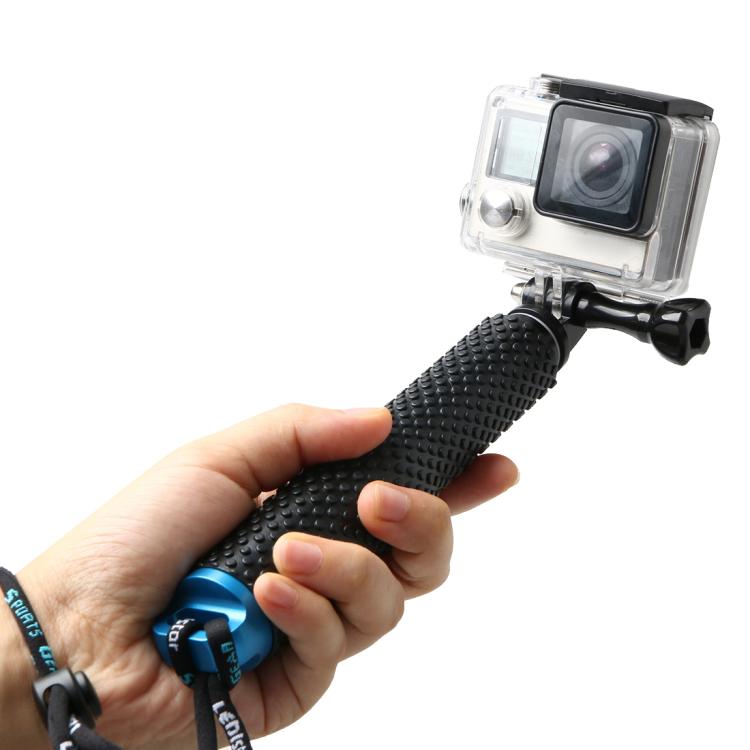 Handheld 49cm Extendable Pole Monopod with Screw for GoPro, Insta360, DJI and Other Action Cameras, Max Length: 49cm(Red), Max Length: 49cm(Blue), Max Length: 49cm(Gold), Max Length: 49cm(Green)
