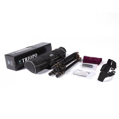 Triopo MT-2504C Adjustable Portable Aluminum Tripod with NB-1S Ball Head for Canon Nikon Sony DSLR Camera, MT-2504C (Black), MT-2504C (Gold)