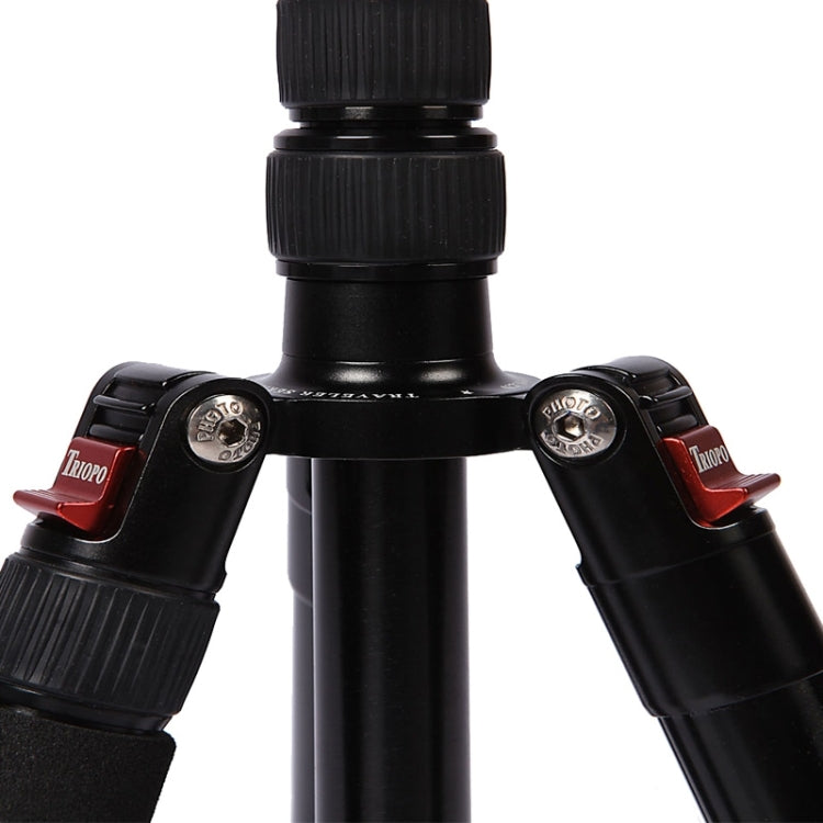Triopo MT-2805C Adjustable Portable Aluminum Tripod with NB-2S Ball Head for Canon Nikon Sony DSLR Camera, MT-2805C (Black), MT-2805C (Gold)