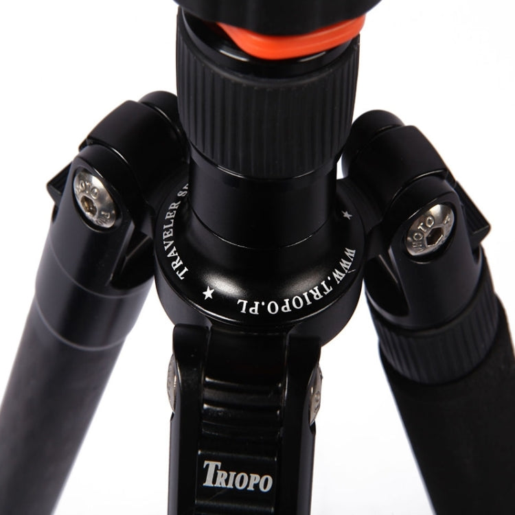 Triopo GT-2804X8.C Adjustable Portable Carbon Fiber Tripod with B-2 Aluminum Ball Head for Canon Nikon Sony DSLR Camera, GT-2804X8.C (Black), GT-2804X8.C (Gold)