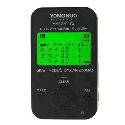 YONGNUO YN622C-KIT E-TTL Wireless Flash Trigger Controller + Transceiver Kit for Canon Camera, for Canon