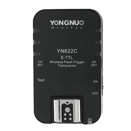 YONGNUO YN622C-KIT E-TTL Wireless Flash Trigger Controller + Transceiver Kit for Canon Camera, for Canon