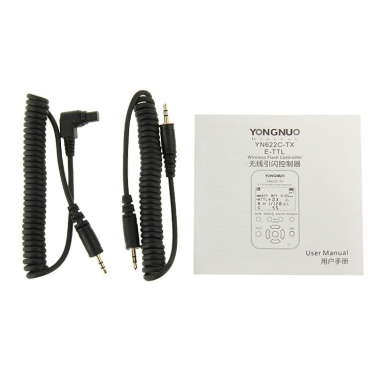 YONGNUO YN622C-KIT E-TTL Wireless Flash Trigger Controller + Transceiver Kit for Canon Camera, for Canon