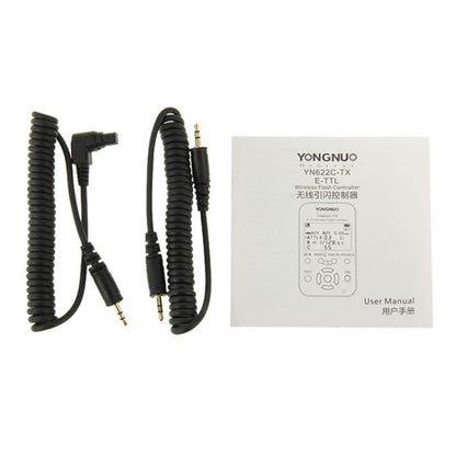 YONGNUO YN622C-KIT E-TTL Wireless Flash Trigger Controller + Transceiver Kit for Canon Camera, for Canon