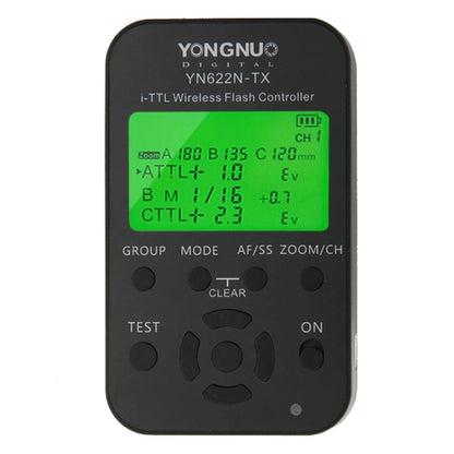 YONGNUO YN622N-KIT i-TTL Wireless Flash Trigger Controller + Transceiver Kit for Nikon Camera, for Nikon