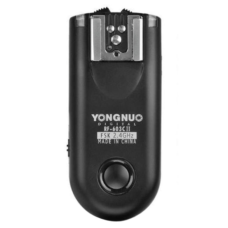 2 PCS YONGNUO RF603C II FSK 2.4GHz Wireless Flash Trigger with C1 Shutter Connecting Cable, RF603C II