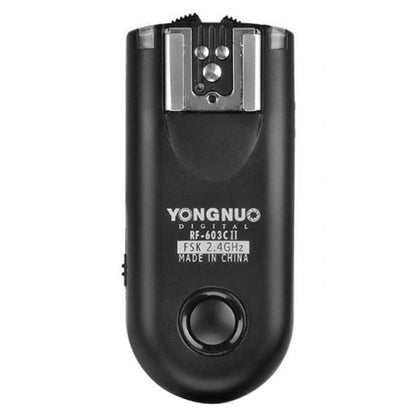2 PCS YONGNUO RF603C II FSK 2.4GHz Wireless Flash Trigger with C1 Shutter Connecting Cable, RF603C II