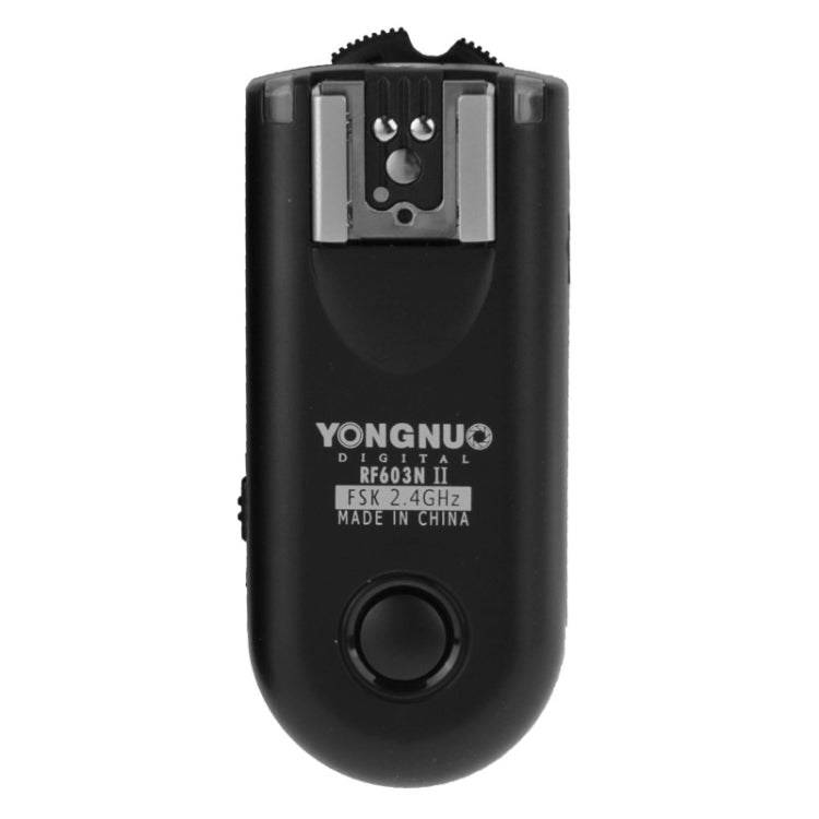 2 PCS YONGNUO RF603N II FSK 2.4GHz Wireless Flash Trigger with N1 Shutter Connecting Cable, RF603N II