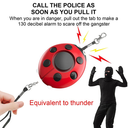 Ladybug Personal Alarm, Self-defense Defend Wolf, Mini Alarm for Girl and Kids, Ladybird