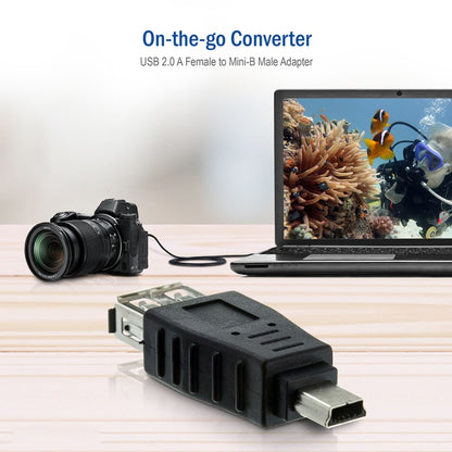 10 PCS USB Female to Mini USB Male Adapter, 10 Pcs USB Female