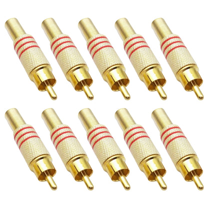 JL0924 3.5mm RCA Jack Connector (10 Pcs in One Package, the Price is for 10 Pcs), JL0924 3.5mm RCA (Red)