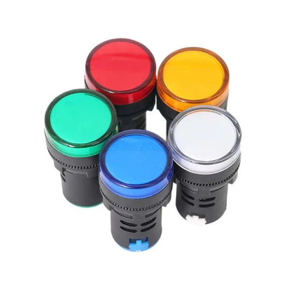 12V AD16-22D / S 22mm LED Signal Indicator Light Lamp, 12V