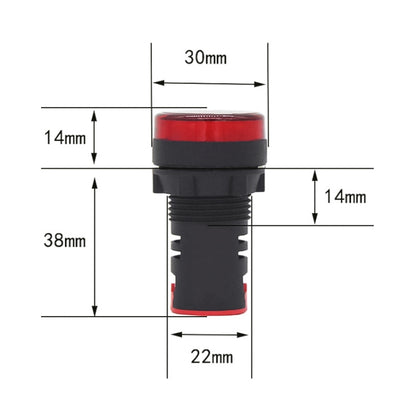 24V AD16-22D / S 22mm LED Signal Indicator Light Lamp, 24V