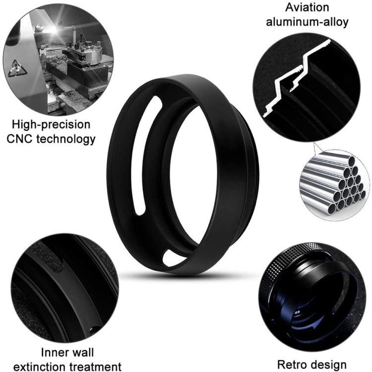37mm Metal Vented Lens Hood for Leica, 37mm