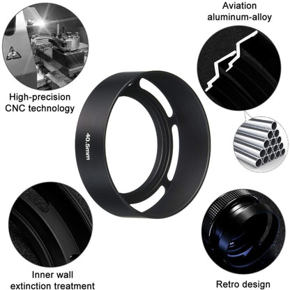 40.5mm Metal Vented Lens Hood for Leica, 40.5mm