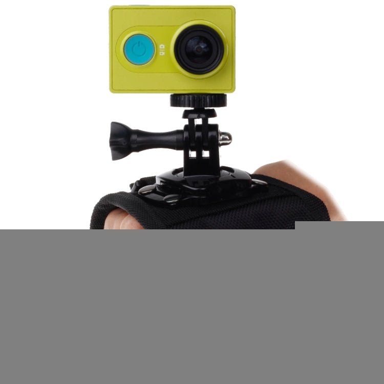 360 Degree Rotation Glove Style Strap Mount Wrist Strap Palm Holder with Screw and Adapter for Xiaomi Yi Sport Camera / GoPro Hero4 / 3+ / 3 / 2 / 1, Size: 45cm x 11cm, Glove Style Strap