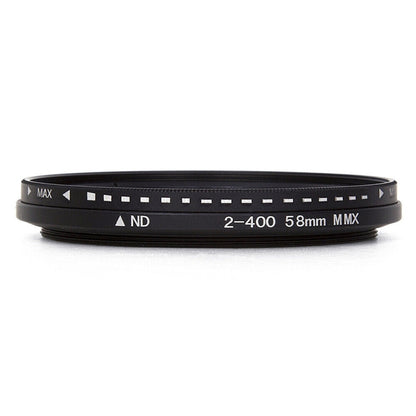 58mm ND Fader Neutral Density Adjustable Variable Filter ND 2 to ND 400 Filter, 58mm