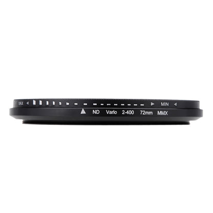 72mm ND Fader Neutral Density Adjustable Variable Filter ND 2 to ND 400 Filter, 72mm