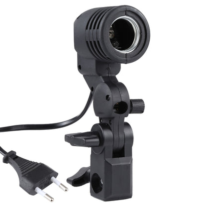 E27 AC Socket Studio Light Mount Stand Umbrella Holder