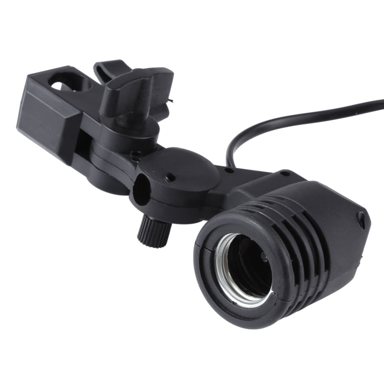 E27 AC Socket Studio Light Mount Stand Umbrella Holder