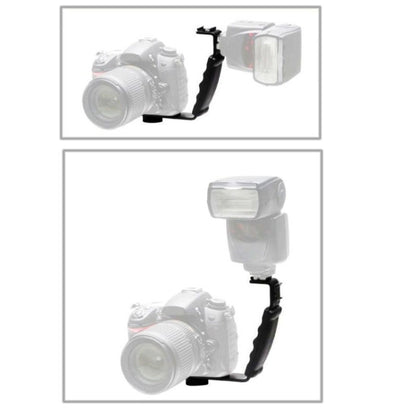Universal Professional Flash Metal Bracket Mount for DSLR Digital Camera / Camera, L-bracket