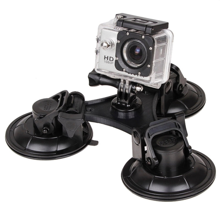 XM70-B Triangle Direction Suction Cup Mount with Hexagonal Screwdriver for GoPro, Insta360, DJI and Other Action Cameras, For GoPro HERO9 XM70-B
