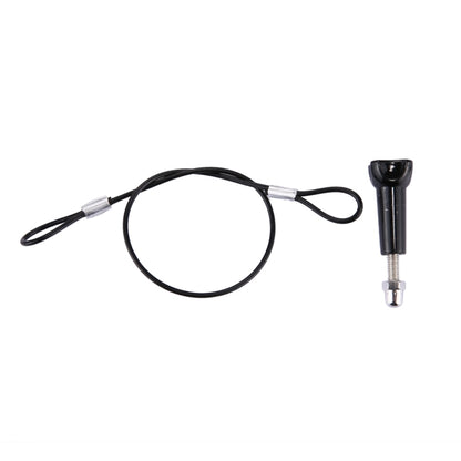 Stainless Steel Lanyard / Tether with Screw for GoPro HERO11 Black/HERO10 Black / HERO9 Black /HERO8 Black /7 /6/ 5 /5 Session /4 /3+ /3 /2 /1, Length: 31.5cm